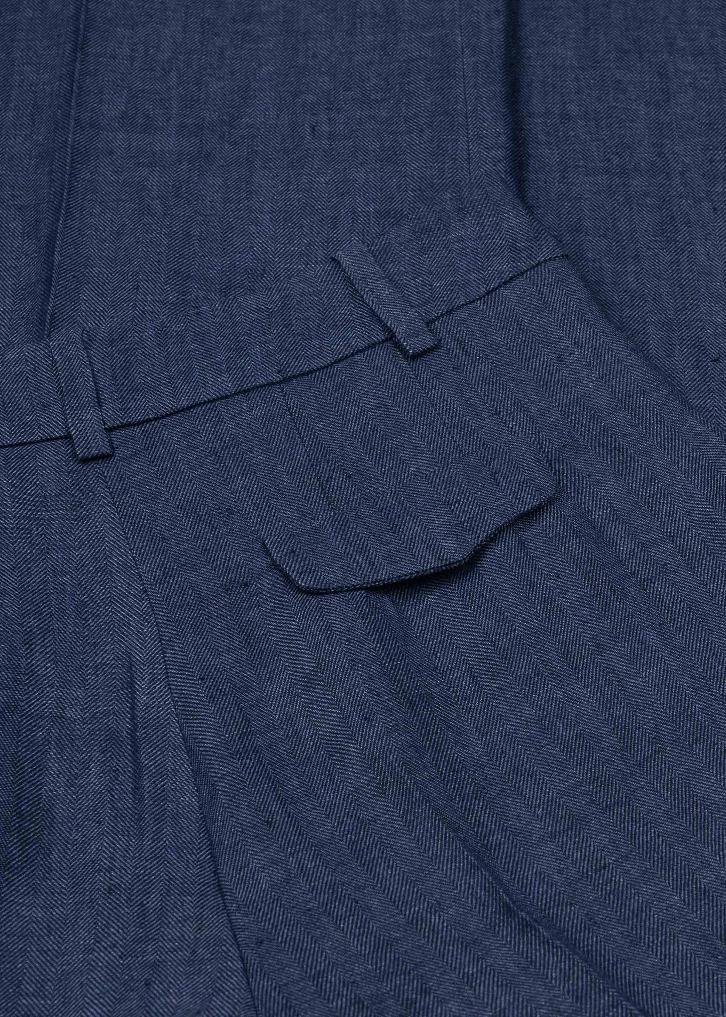 Herringbone Linen 'Carlotta Pants'