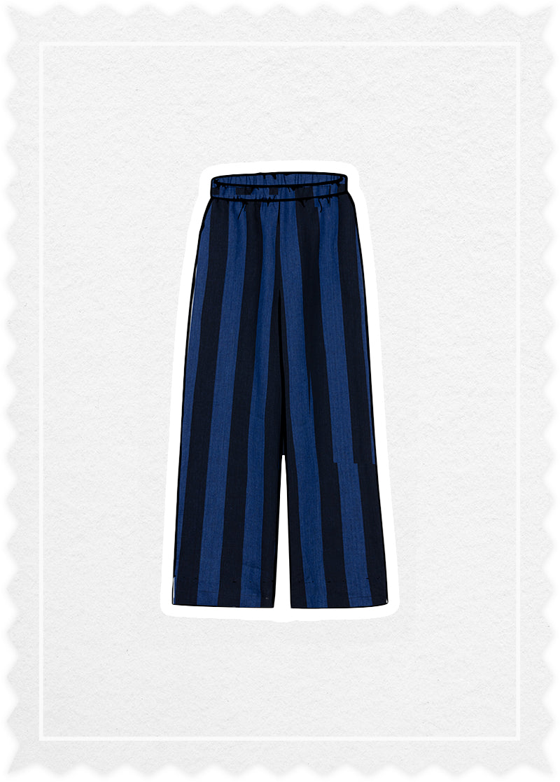 Striped Linen 'Easy Pants'
