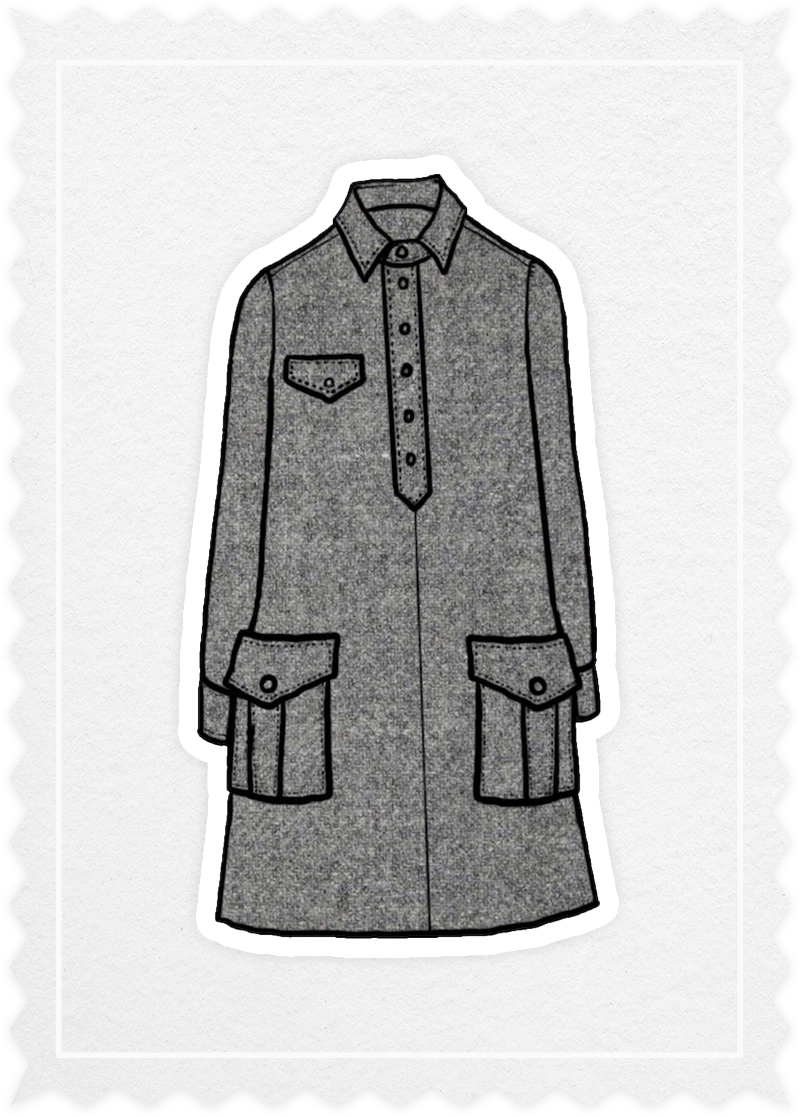 Flannel 'Polo Dress'