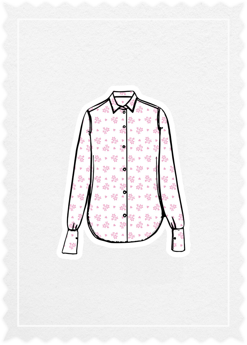 Flower Print 'Woman Shirt'