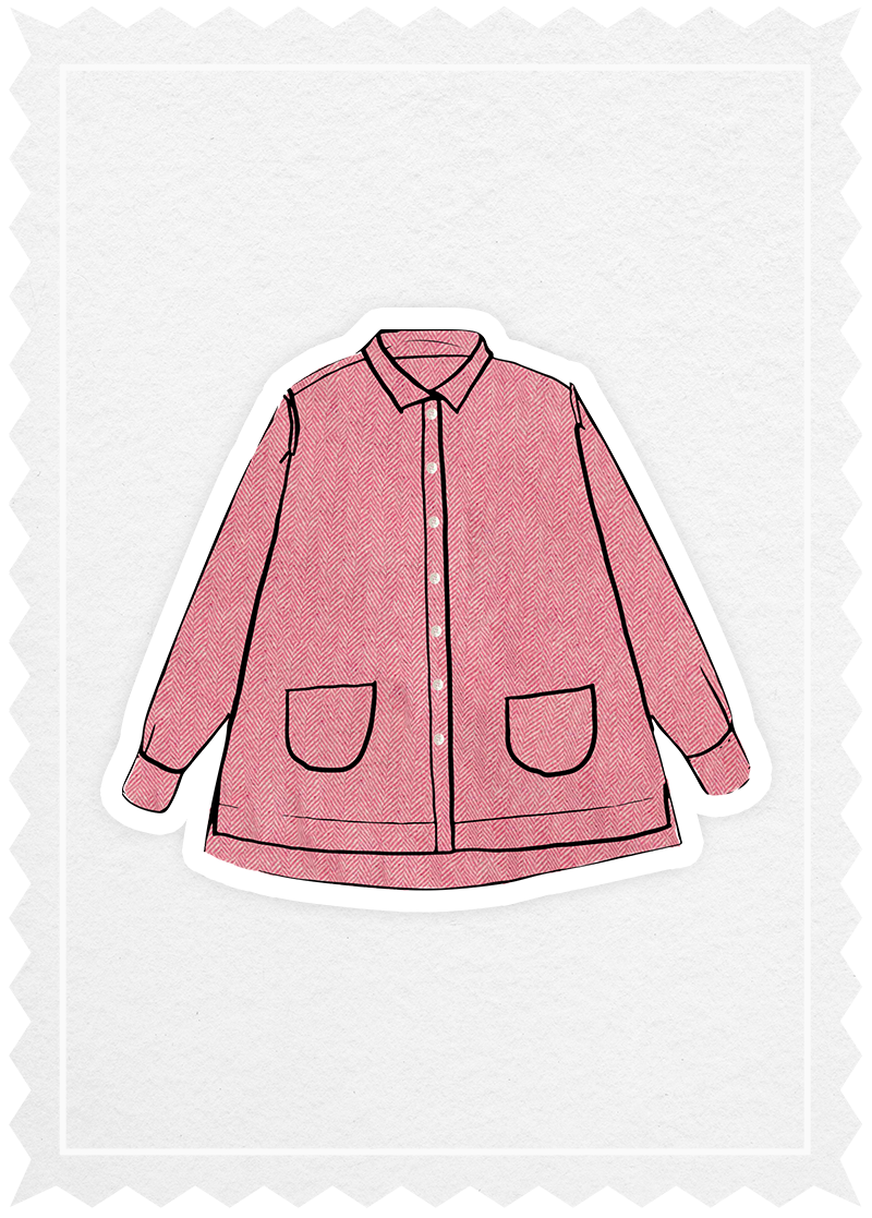 Herringbone "Pocket Shirt"
