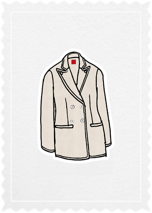 Woven Silk 'Drapy Blazer'