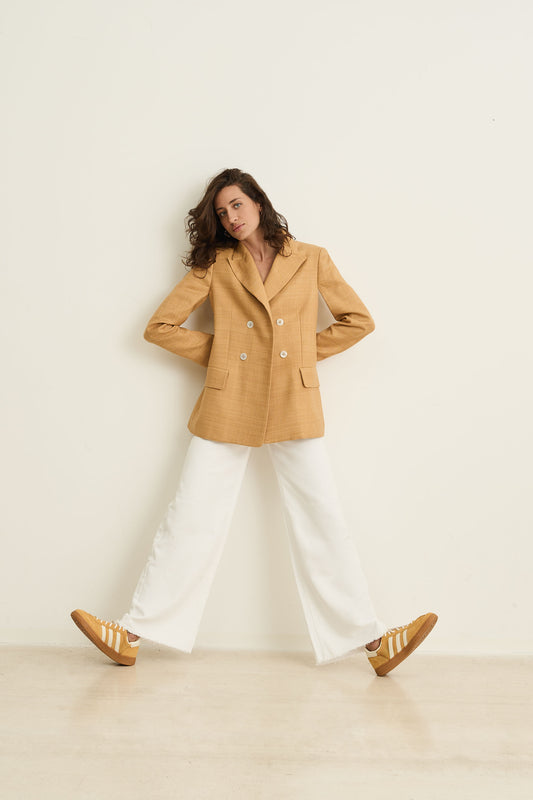 Tasar Silk 'Drapy Blazer'