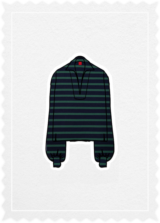 Japanese Jersey 'Polo Blouse'