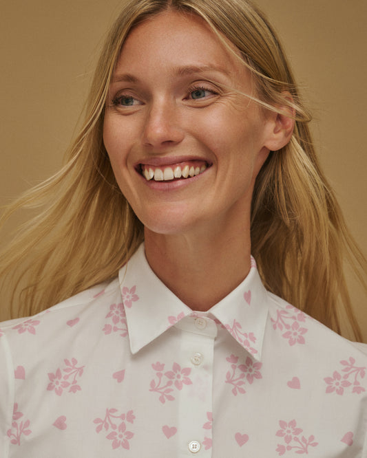 Flower Print 'Woman Shirt'